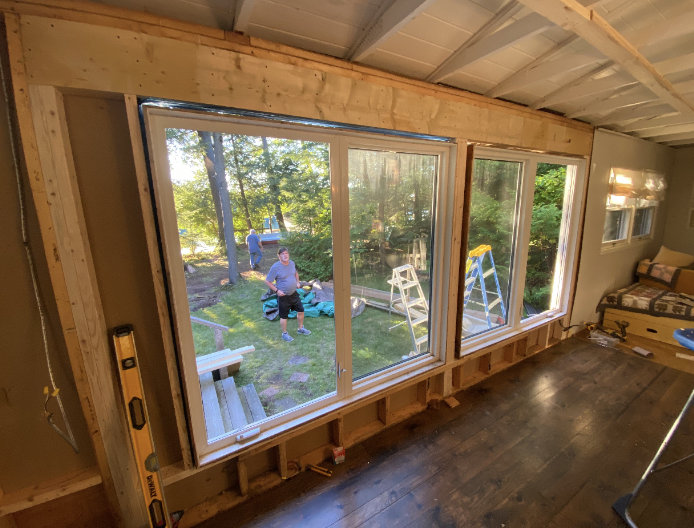 Side-by-side comparison of retrofit vs full-frame window replacement options for North Bay homeowners